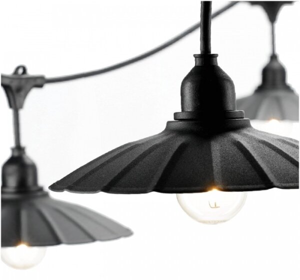 Catena luminosa decorativa da esterno CRETE 15xE27/230V 20m IP44