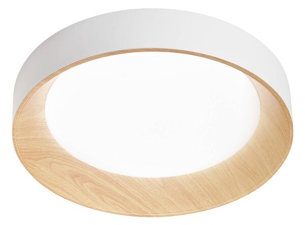Luce Ambiente Design Plafoniera a LED Arka, Bianco / Opale, Soggiorno / Sala da pranzo, Metallo, Moderno, Plafoniera LED