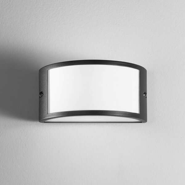 INTEC Applique da esterni Austin, dimmerabile, Nero, Alluminio, Moderno, Applique da esterni