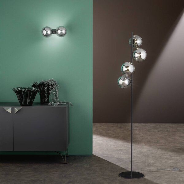 Luce Ambiente Design Applique da parete Honey, dimmerabile, Nero, Soggiorno / Sala da pranzo, Metallo, Applique