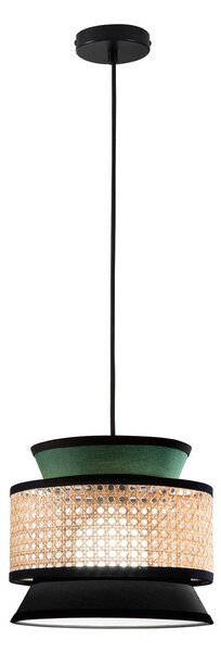 Luce Ambiente Design Lampada a sospensione Gazebo, dimmerabile, Verde, Soggiorno / Sala da pranzo, Tessuto / Stoffa / Seta, Lampada a sospensione