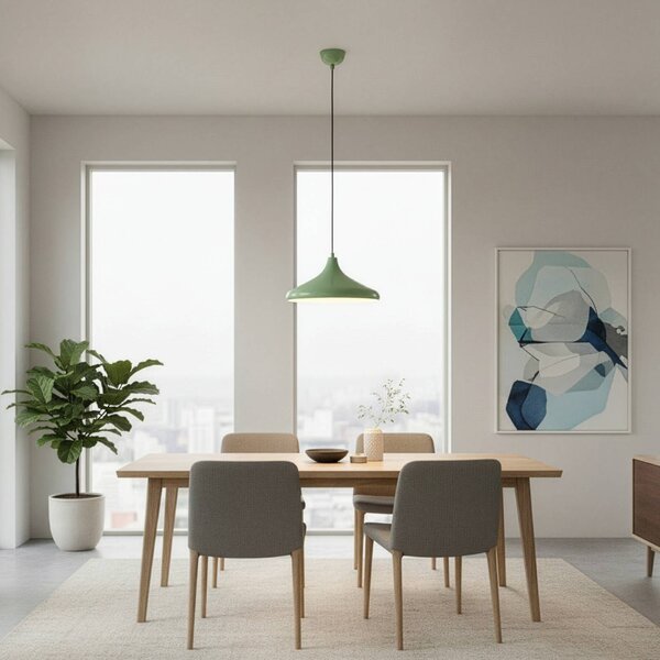 Lampada a sospensione Eysan Opviq, dimmerabile, Verde, Soggiorno / Sala da pranzo, Metallo, Scandinavo, Lampada a sospensione