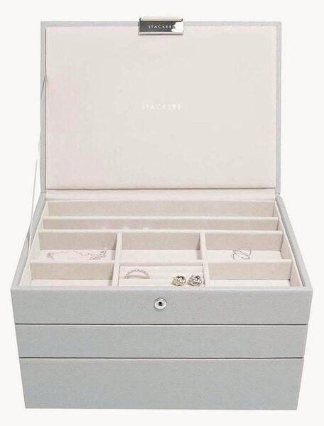 Set di 3 portagioie Classic Grey
