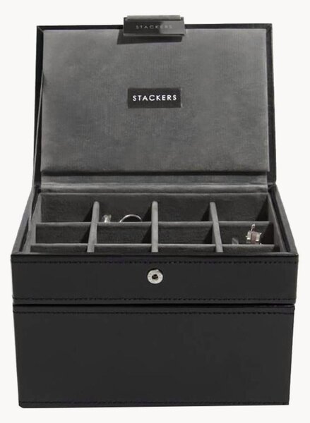 Set di 2 portagioie Mini Black
