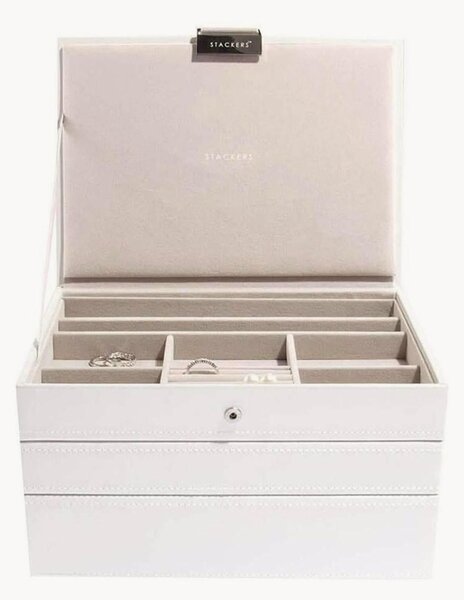 Set di 3 portagioie Classic White