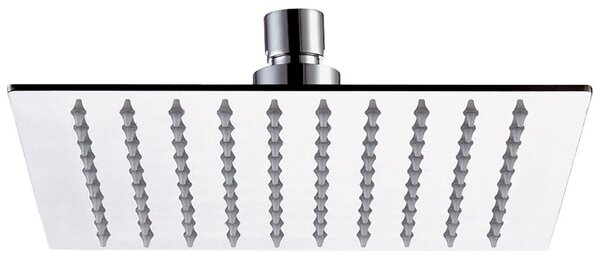 Soffione Doccia Quadrato in Acciaio Inox Mariani Cromato 20x20 cm