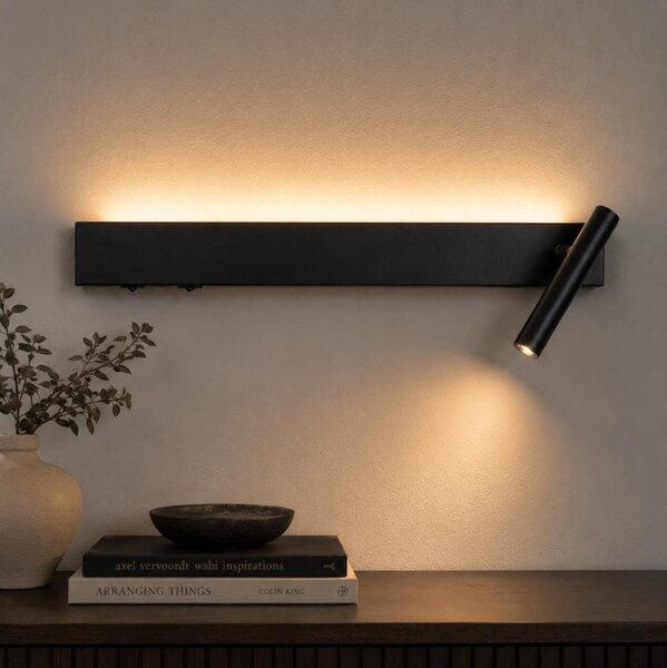Brilagi - Faretto LED da parete orientabile ARLIX LED/3W/230V + LED/7W nero CRI 90