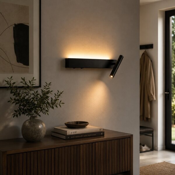 Brilagi - Faretto LED da parete orientabile ARLIX LED/3W/230V + LED/7W nero CRI 90