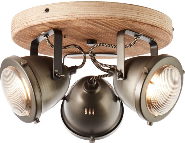 Brilliant - Faretto CARMEN WOOD 3xGU10/5W/230V eucalipto