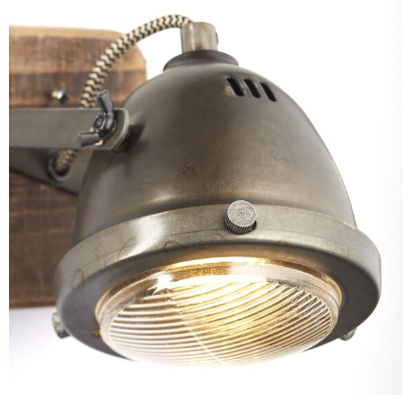 Brilliant - Faretto da parete CARMEN WOOD 1xGU10/5W/230V eucalipto