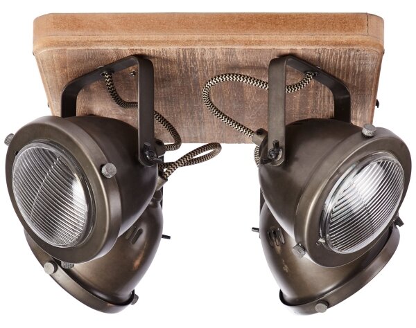 Brilliant - Faretto CARMEN WOOD 4xGU10/5W/230V eucalipto