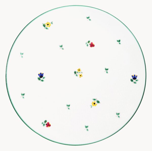 Piatto piano fatto a mano Streublumen