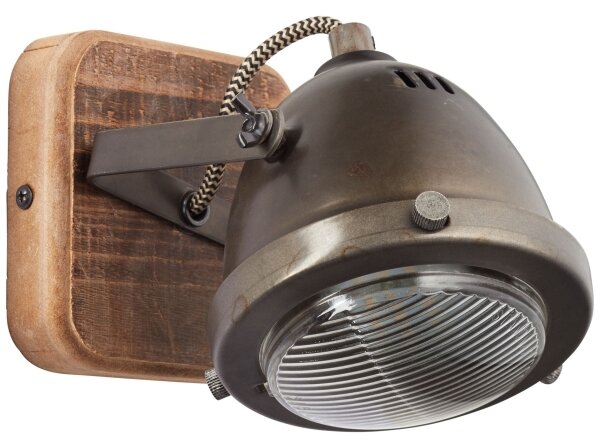 Brilliant - Faretto da parete CARMEN WOOD 1xGU10/5W/230V eucalipto