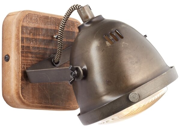 Brilliant - Faretto da parete CARMEN WOOD 1xGU10/5W/230V eucalipto