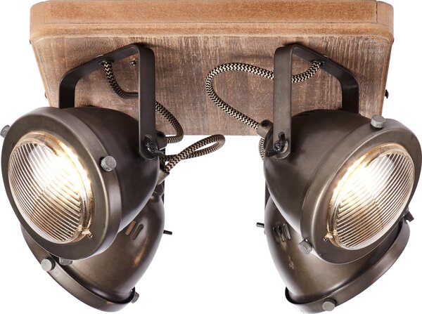 Brilliant - Faretto CARMEN WOOD 4xGU10/5W/230V eucalipto