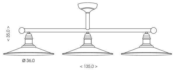 Brilagi - Lampadario a stelo FORGE 3xE27/60W/230V patina/oro/nero