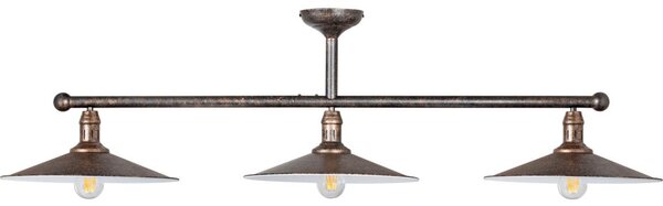 Brilagi - Lampadario a stelo FORGE 3xE27/60W/230V patina/oro/nero