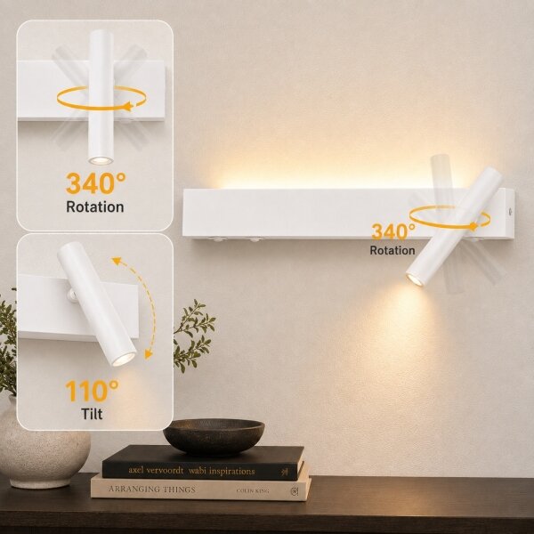 Brilagi - Faretto da parete LED ARLIX LED/3W/230V + LED/7W bianco CRI 90