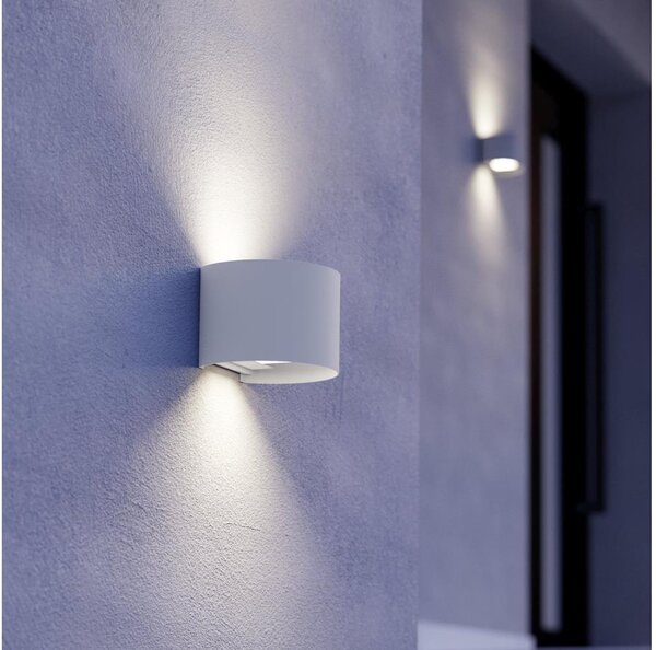 Eglo 901843 - Applique da esterno a LED CALPINO 2xLED/2,8W/230V IP54 bianco