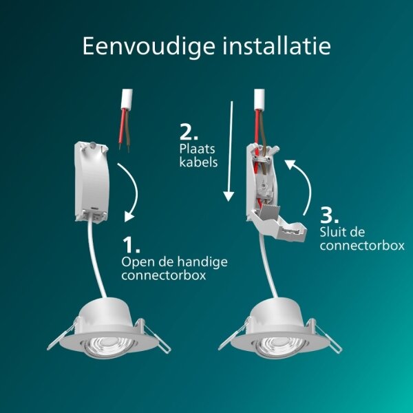 Philips - Set da 3 faretti LED dimmerabili da incasso CILANTRO LED/5W/230V 4000K bianco