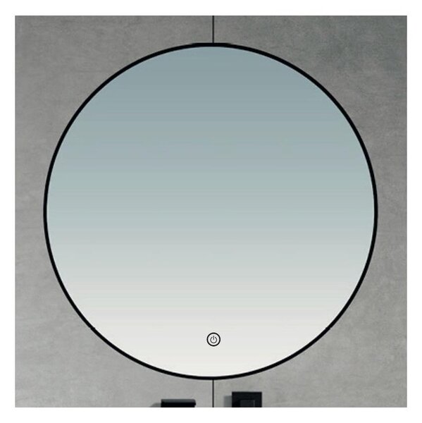 Brilagi-LED Specchio da bagno NOVARA LED/19W/230V 60 cm nero IP44 IRC 90 dimmer + CCT