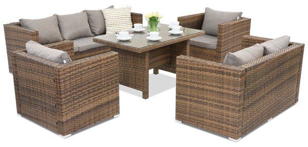 Mobili da giardino in technorattan Roma Apetito 7 Garden Point marrone
