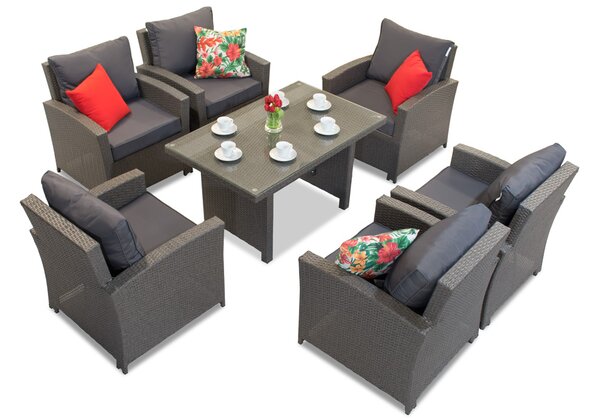 Mobile in polyrattan Parma Premium antracite Garden Point