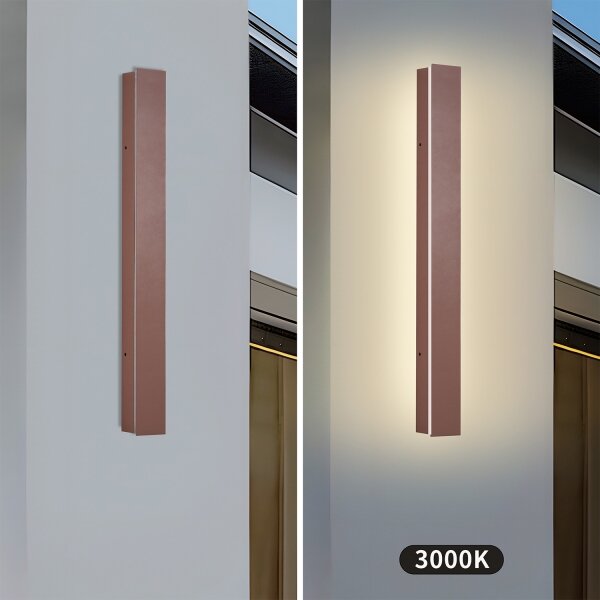 Brilagi - Applique LED da esterno LINEAR LED/12W/230V 3000K IP65 50 cm marrone CRI 90