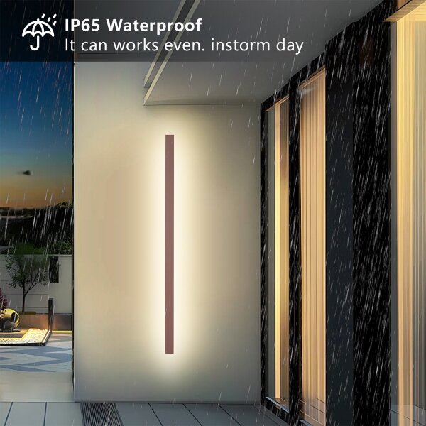 Brilagi-LED Applique lineare LED da esterno/32W/230V 3000K IP65 140 cm marrone CRI 90