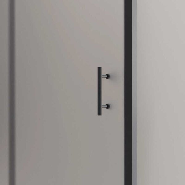 Kamalu box doccia vetro piumato 70x110 telaio nero opaco | kfn5000sn