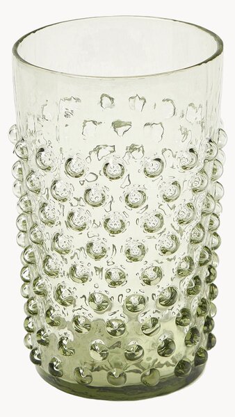 Bicchieri per acqua in vetro soffiato Hobnail 6 pz