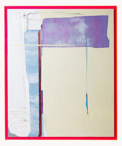 Quadro dipinto a mano con cornice Days In The City