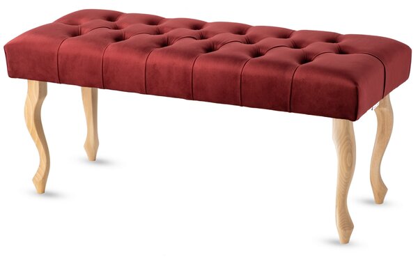 Panca trapuntata CHESTERFIELD BURGUND