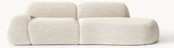 Chaise longue componibile 3 posti in bouclé Wolke
