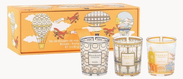 Set di 3 candele profumate My First Baobab