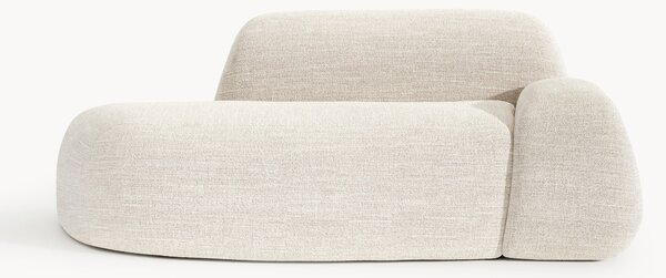 Divano 2 posti in bouclé con chaise longue Wolke