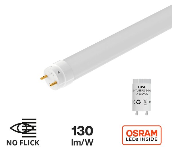 Tubo LED 22W 150cm 130lm/w - CHIP LED OSRAM - Starter Incluso Colore Bianco Freddo 6.000K