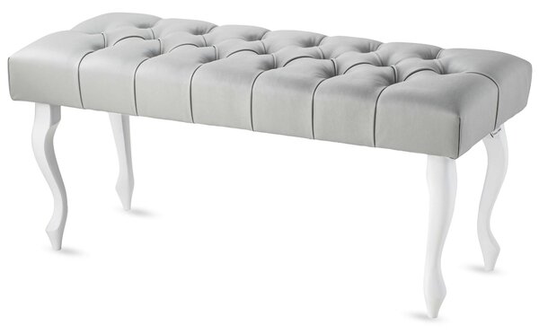 Panca trapuntata CHESTERFIELD GREY SKIN