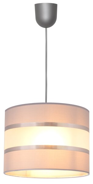 Lampadario a sospensione con filo HELEN 1xE27/15W/230V diametro 20 cm grigio/argento