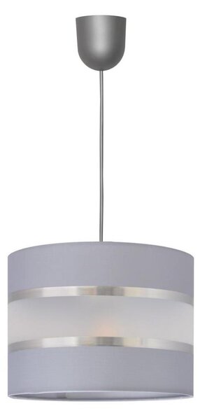 Lampadario a sospensione con filo HELEN 1xE27/15W/230V diametro 20 cm grigio/argento