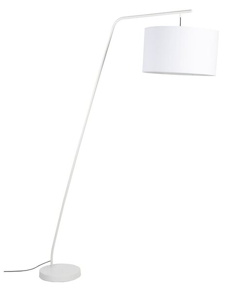 Lampada da terra bianca con paralume in tessuto (altezza 220 cm) Martine - White Label