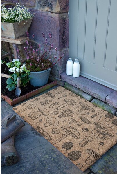 Zerbino in fibre di cocco 40x60 cm Mushrooms – Artsy Doormats