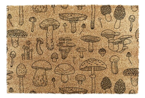 Zerbino in fibre di cocco 40x60 cm Mushrooms – Artsy Doormats