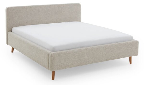 Letto matrimoniale imbottito beige rete non inclusa 180x200 cm Mattis – Meise Möbel