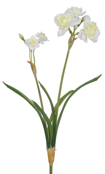 Set 6 Narciso con 2 Fiori Artificiali Altezza 67 cm