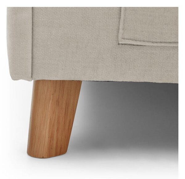 Letto da bambini con sponde beige imbottito con contenitore con rete inclusa 120x200 cm Fun – Meise Möbel
