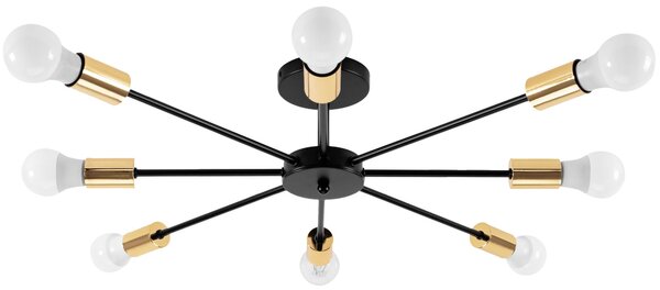 Lampada Ragno 8 Black Gold APP502-8C