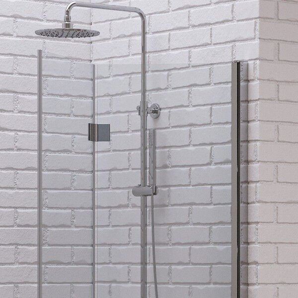 Kamalu porta doccia a libro 80 cm altezza 200h | kam-ks700