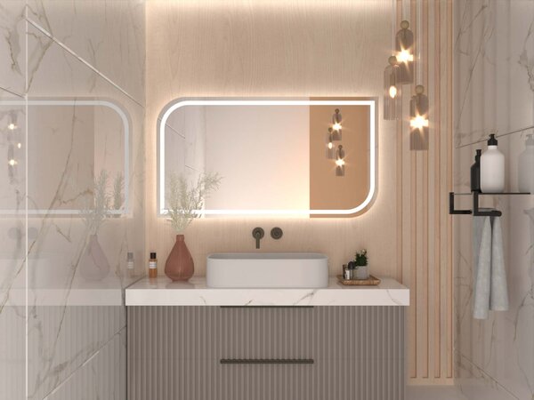 Specchio atipico con illuminazione a LED A9