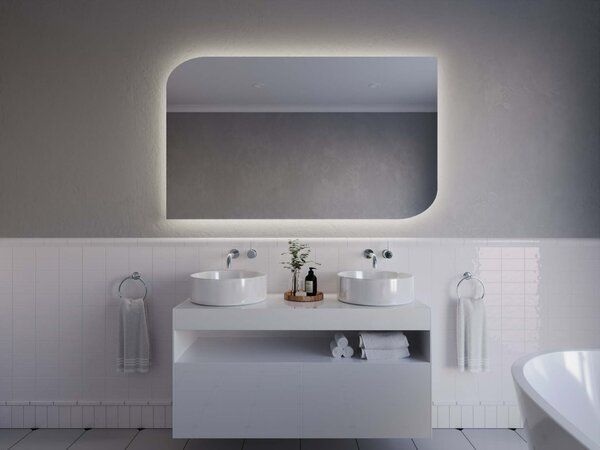 Specchio atipico con illuminazione a LED A8
